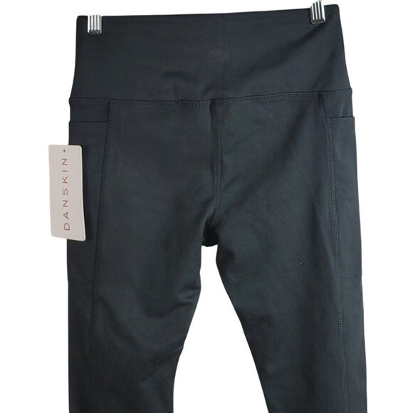 Danskin 7/8 Leggings Black Salt Small 4-Way Stretch Wicking Moisture Control NWT - Picture 6 of 9